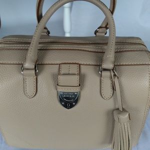 NWT Lauren Ralph Lauren Bevington Barrel Satchel